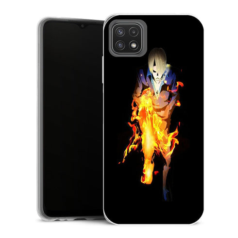 Coque Samsung Galaxy A22 5G Manga One Piece Sanji Jambe En Feu - MaCoquePerso