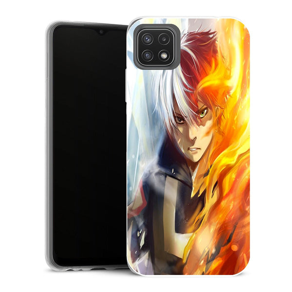 Coque Samsung Galaxy A22 5G Manga Shoto todoroki ice and fire - MaCoquePerso