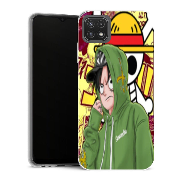Coque Samsung Galaxy A22 5G Manga Singe d Luffy - MaCoquePerso