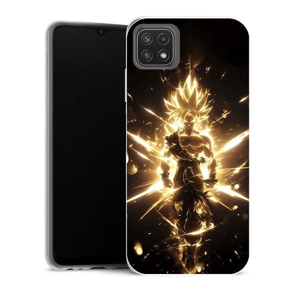 Coque Samsung Galaxy A22 5G Manga Son Goku Transformation - MaCoquePerso
