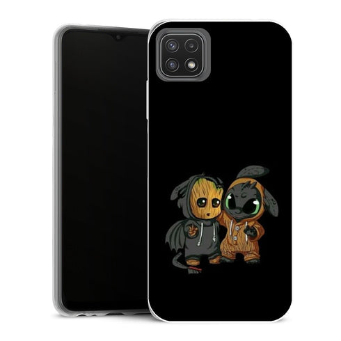 Coque Samsung Galaxy A22 5G Manga stitch x dragon krokmou - MaCoquePerso