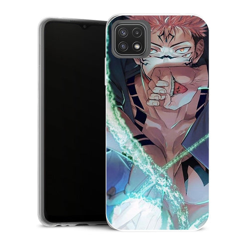 Coque Samsung Galaxy A22 5G Manga Sukuna pleine puissance Jujutsu Kaisen - MaCoquePerso