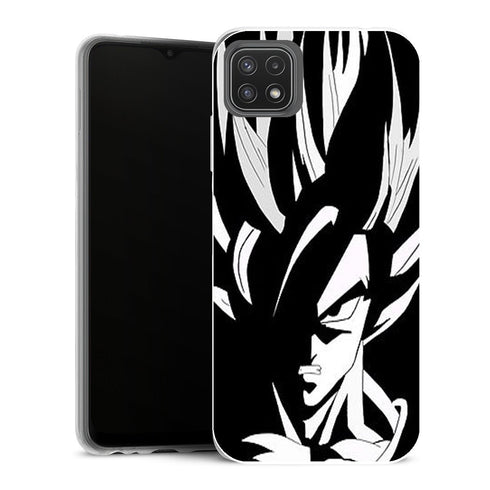 Coque Samsung Galaxy A22 5G Manga Super Cyan et Sango KU - MaCoquePerso