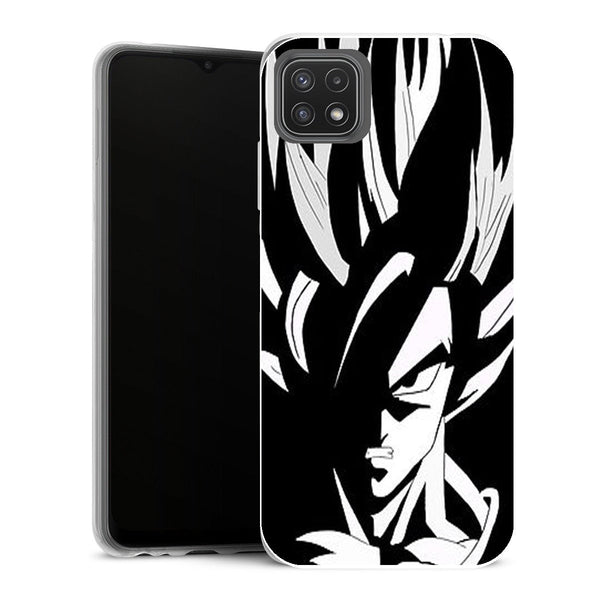 Coque Samsung Galaxy A22 5G Manga Super Cyan et Sango KU - MaCoquePerso