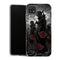Coque Samsung Galaxy A22 5G Naruto Akatsuki Noir Blanc Pluie Manteaux Rouges - MaCoquePerso