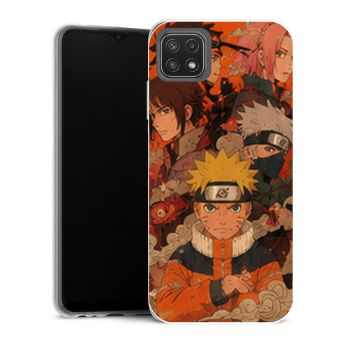 Coque Samsung Galaxy A22 5G Naruto Equipe Sept Naruto Sasuke Sakura Kakashi - MaCoquePerso