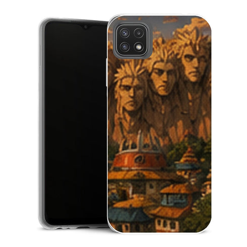 Coque Samsung Galaxy A22 5G Naruto Hokage Montagne Visages Hokage Village Konoha - MaCoquePerso