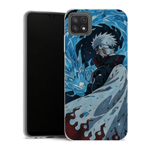 Coque Samsung Galaxy A22 5G Naruto Hokage Tobirama Senju Tourbillon Eau Bleu Manga - MaCoquePerso