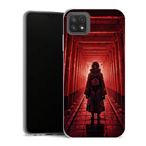 Coque Samsung Galaxy A22 5G Naruto Itachi Akatsuki Torii Rouge Couloir Japonais - MaCoquePerso