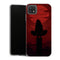 Coque Samsung Galaxy A22 5G Naruto Itachi Silhouette Soleil Rouge Ville Japonaise - MaCoquePerso