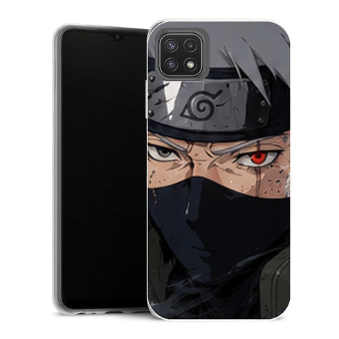 Coque Samsung Galaxy A22 5G Naruto Kakashi Hatake Double Regard Sharingan Konoha - MaCoquePerso