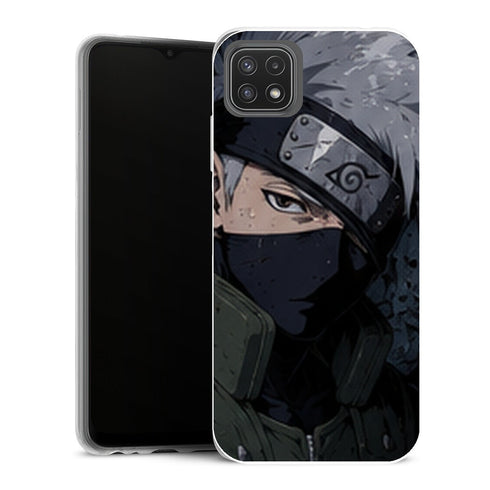 Coque Samsung Galaxy A22 5G Naruto Kakashi Hatake Portrait Masque Bandeau Konoha - MaCoquePerso