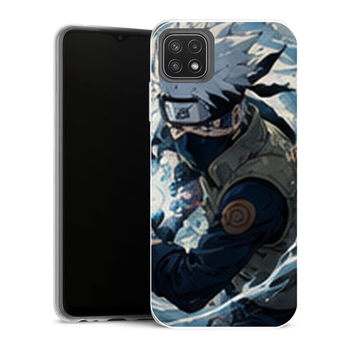 Coque Samsung Galaxy A22 5G Naruto Kakashi Rasengan Tourbillon Eau Naruto Shippuden - MaCoquePerso