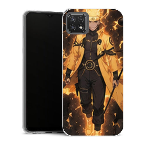 Coque Samsung Galaxy A22 5G Naruto Naruto Rikudo Orbes Noirs Mode Sage - MaCoquePerso