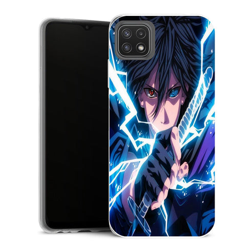Coque Samsung Galaxy A22 5G Naruto Sasuke Sharingan Rinegan - MaCoquePerso