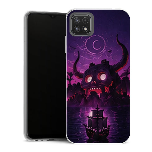 Coque Samsung Galaxy A22 5G One Piece Brook Ghost Ship Purple - MaCoquePerso