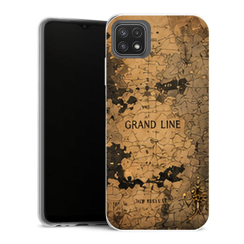 Coque Samsung Galaxy A22 5G One Piece Carte Grand Line - MaCoquePerso