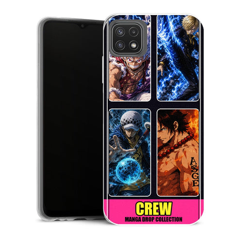 Coque Samsung Galaxy A22 5G One Piece Crew Drop Collage Premium - MaCoquePerso