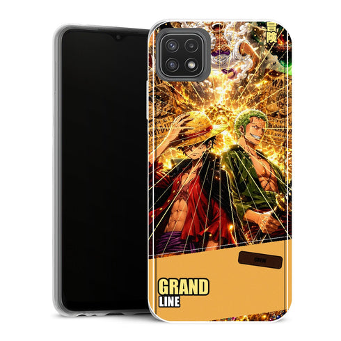Coque Samsung Galaxy A22 5G One Piece Crew Gold Grand Line - MaCoquePerso