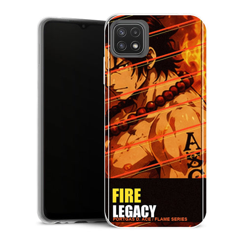 Coque Samsung Galaxy A22 5G One Piece Fire Legacy Ace Editorial - MaCoquePerso