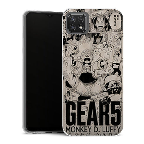 Coque Samsung Galaxy A22 5G One Piece Gear 5 Manga Wanted - MaCoquePerso
