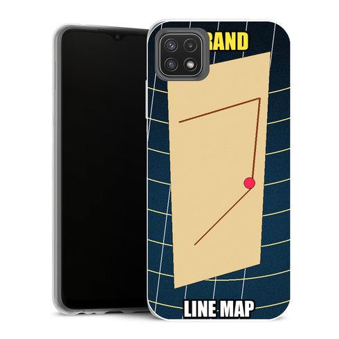 Coque Samsung Galaxy A22 5G One Piece Grand Line Map Nautical - MaCoquePerso