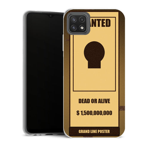 Coque Samsung Galaxy A22 5G One Piece Grand Line Wanted Poster - MaCoquePerso