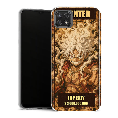 Coque Samsung Galaxy A22 5G One Piece Joy Boy Wanted Premium Poster - MaCoquePerso