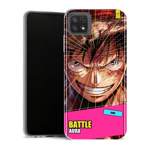 Coque Samsung Galaxy A22 5G One Piece Luffy Close Battle Aura - MaCoquePerso