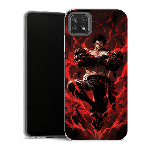Coque Samsung Galaxy A22 5G One Piece Luffy Haki Rouge - MaCoquePerso