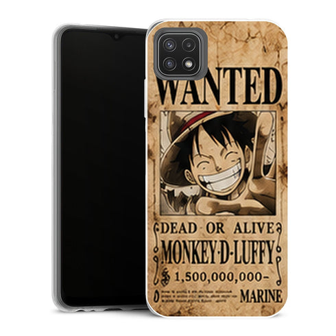 Coque Samsung Galaxy A22 5G One Piece Luffy Wanted Prime - MaCoquePerso