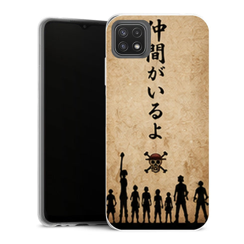 Coque Samsung Galaxy A22 5G One Piece Nakama Silhouette - MaCoquePerso
