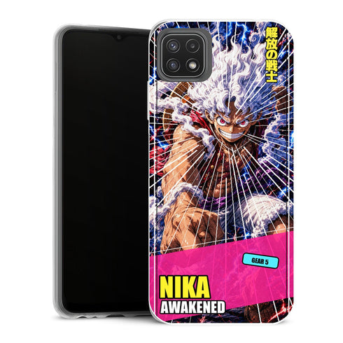 Coque Samsung Galaxy A22 5G One Piece Nika Awakened Premium Manga - MaCoquePerso