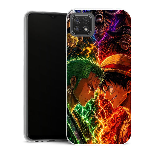 Coque Samsung Galaxy A22 5G One Piece One Piece Coque Iphone 15 Zoro Luffy Duel - MaCoquePerso