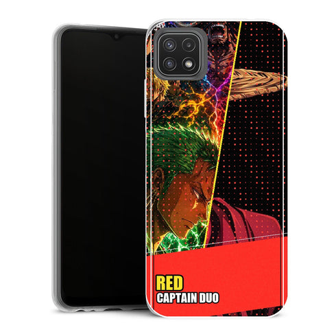 Coque Samsung Galaxy A22 5G One Piece Rivals Captain Duo Red - MaCoquePerso