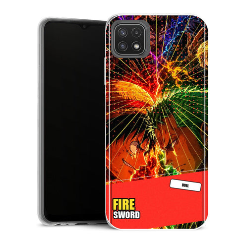 Coque Samsung Galaxy A22 5G One Piece Rivals Fire Sword Energy - MaCoquePerso