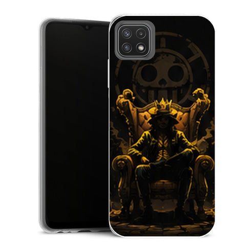 Coque Samsung Galaxy A22 5G One Piece Roi Des Pirates Trone - MaCoquePerso