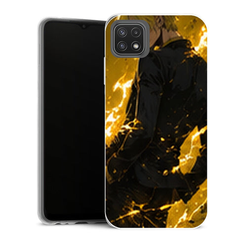 Coque Samsung Galaxy A22 5G One Piece Sanji One Piece Coque Iphone Samsung Dos Foudre Jaune - MaCoquePerso
