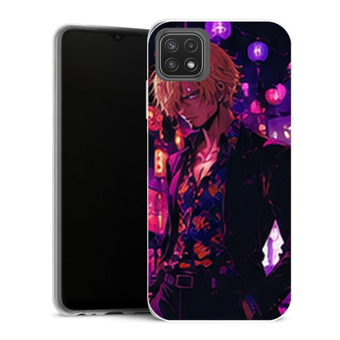 Coque Samsung Galaxy A22 5G One Piece Sanji One Piece Coque Iphone Samsung Lanternes Neon - MaCoquePerso