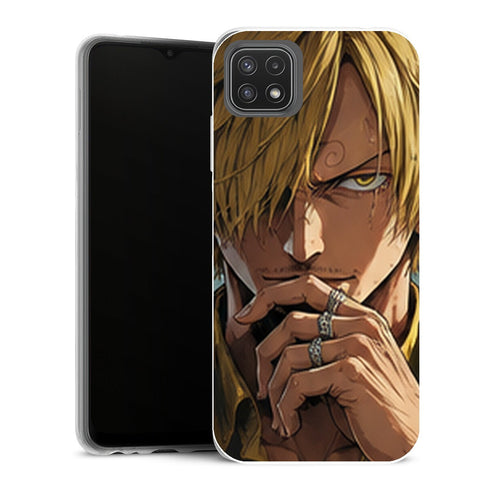 Coque Samsung Galaxy A22 5G One Piece Sanji One Piece Coque Iphone Samsung Main Bague Regard - MaCoquePerso