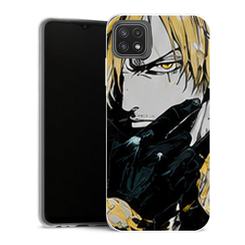 Coque Samsung Galaxy A22 5G One Piece Sanji One Piece Coque Iphone Samsung Portrait Manga Jaune - MaCoquePerso