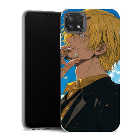 Coque Samsung Galaxy A22 5G One Piece Sanji One Piece Coque Iphone Samsung Profil Ciel Bleu - MaCoquePerso
