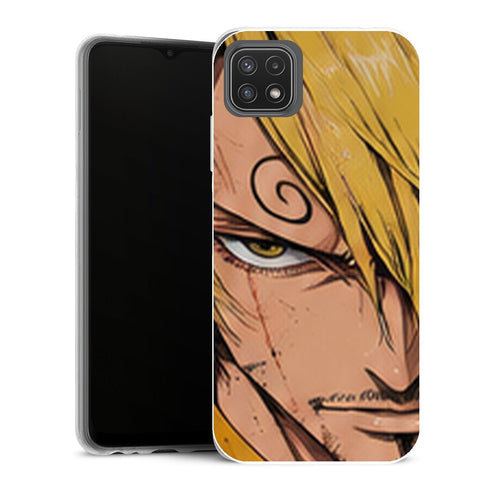 Coque Samsung Galaxy A22 5G One Piece Sanji One Piece Coque Iphone Samsung Regard Cicatrice - MaCoquePerso