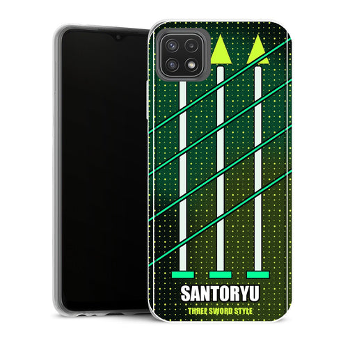 Coque Samsung Galaxy A22 5G One Piece Santoryu Three Sword Premium - MaCoquePerso