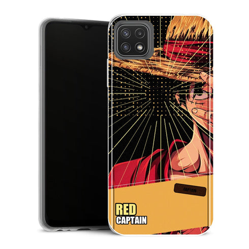 Coque Samsung Galaxy A22 5G One Piece Strawhat Shadow Minimal Premium - MaCoquePerso