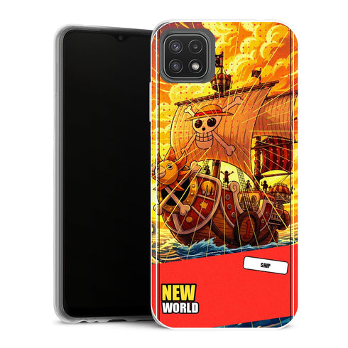 Coque Samsung Galaxy A22 5G One Piece Sunny Adventure Poster - MaCoquePerso