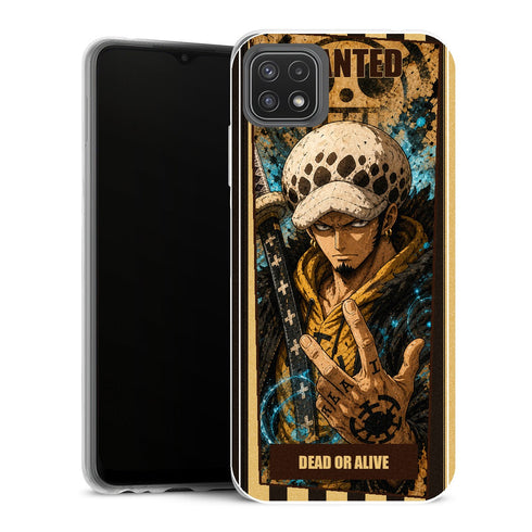 Coque Samsung Galaxy A22 5G One Piece Torn Wanted Poster Law - MaCoquePerso