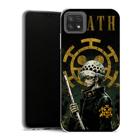 Coque Samsung Galaxy A22 5G One Piece Trafalgar Law Death Surgeon - MaCoquePerso