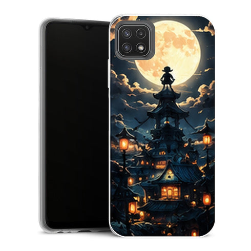 Coque Samsung Galaxy A22 5G One Piece Wano Pleine Lune - MaCoquePerso