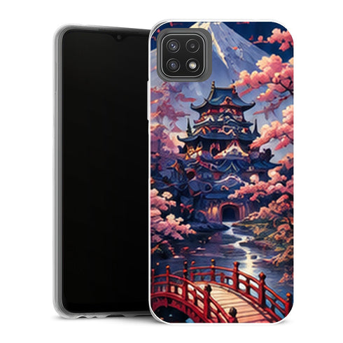 Coque Samsung Galaxy A22 5G One Piece Wano Sakura - MaCoquePerso